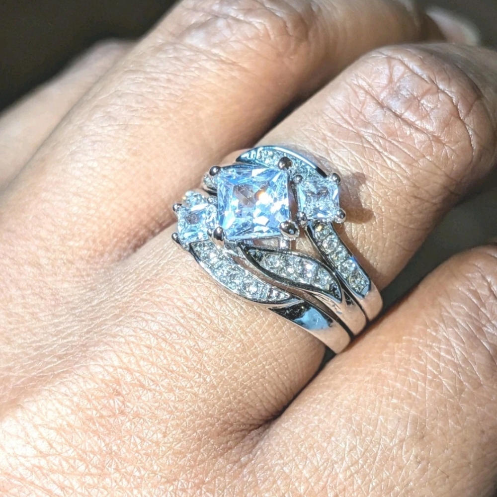 Women's 4 Ct Intricate Detailed Lab-created Diamond Engagement Ring Set Sz 7